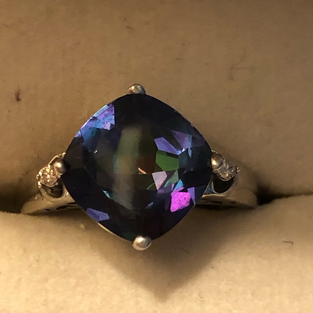 Sterling Silver Mystic Topaz Ring